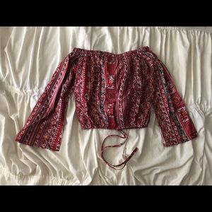 Off the shoulder blouse